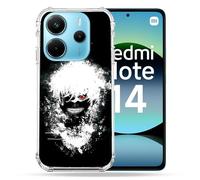 Cokitec Coque Renforcée pour Xiaomi Redmi Note 14 4G Manga Tokyo Ghoul Kaneki Tag