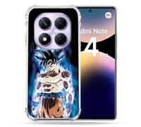 Cokitec Coque Renforcée pour Xiaomi Redmi Note 14 Pro 4G Manga Dragon Ball Sangoku Noir