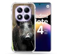 Cokitec Coque Renforcée pour Xiaomi Redmi Note 14 Pro 5G Chasse Sanglier Bois