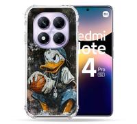 Cokitec Coque Renforcée pour Xiaomi Redmi Note 14 Pro 5G Street Art Donald Duck