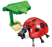 Cokomono Insecte Jouet de Construction, Insecte Blocs de Construction, Insecte Blocs de Construction de Serrage pour Les Enfants de 3 Ans et Plus (Coccinelle)