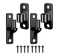 Cokritsm 4 Paire de Charnières Renforcées - Acier Inoxydable 304, Design Sans Soudure, Capacité 270kg/600lbs - Montage Mur Mâle/Femelle pour Clôtures, Portails de Ferme et Champs, avec Vis (Noir)