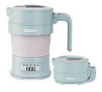COKWEL Bouilloire pliable, bouilloire électrique portable pliable de 0,7 L et 1000 W, bouilloire de camping électrique, petite bouilloire de voyage, ébullition rapide en 3 minutes