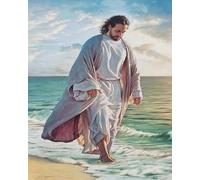 COKYIS 5D Diamond Painting figure religieuse Jésus DIY Diamond Painting Kit Complet Diamant Arts Canevas Craft Maison Décoration Murale Decor(40 * 50cm)