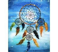 COKYIS Kit Broderie Point de Croix Compté Boutique de rêve DIY débutant canevas point de croix kit 11CT toile pré-imprimé noel décoration de la maison,40x50cm