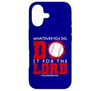Col. 3:23 - Quoi Que tu fasses, Fais-Le pour Le Seigneur Thème du Baseball Coque pour iPhone 17