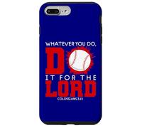 Col. 3:23 - Quoi Que tu fasses, Fais-Le pour Le Seigneur Thème du Baseball Coque pour iPhone 7 Plus/8 Plus
