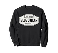 Col Bleu, col Rond, Sueur, blasphème, col Bleu Sweatshirt