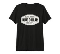 Col Bleu, col Rond, Sueur, blasphème, col Bleu T-Shirt Haut de Gamme