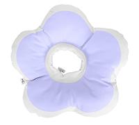 Col Collier de Récupération pour Chat, Collier Anti - Léchage Étanche, Forme Fleur Jaune M - Confort Respirant, Tissu Imperméable, Protection Efficace pour Chats (L)