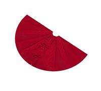 Col d'arbre tricoté traditionnel élégant rond stand de Noël couverture décoration colorée jupe festive vacances décoration de la maison