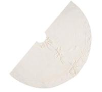 Col d'arbre tricoté traditionnel mat élégant rond support de Noël couverture décoration festival coloré jupe d'arbre de vacances couverture de base d'arbre de vacances