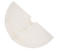 Col d'arbre tricoté traditionnel mat élégant rond support de Noël couverture décoration festival coloré jupe d'arbre de vacances couverture de base d'arbre de vacances