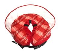 Col de chien gonflable de récupération Grille Col de chien comprimé Chien rembourré doux pour grands médias Dents de coin Cône amovible pour chien