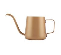 Col de cygne en acier inoxydable Verser sur le café Kettle Design élégant flux d'eau précise pour le café spécialisé Brewing rose or Black Coffee Gold Bright Black 350 ml (Or)