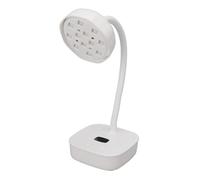 Col de CygneLampe à Ongles Séchoir à Ongles Portable avec 12 Perles LED, sans Fil et Lumineux, Lampe à Ongles en Col de Cygne pour Séchage Rapide au Gel, Maison et Voyage