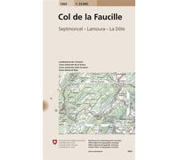 Col de la faucille septmoncel lamoura la dole 1260 Septmoncel, Lamoura, La Dôle, Echelle 1 : 25 000 - Collectif - Office Federal De Topographie Suisse - broché - Atlas / carte