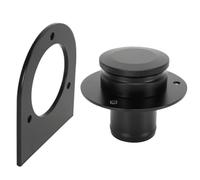 Col de remplissage de réservoir de carburant à distance en aluminium, avec bouchon de gaz et support de montage à souder pour raccord de tuyau de 2 pouces, col droit(CAP52BK)