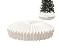 Col de sapin de Noël - Anneau de décoration réglable - Design pliable en fil de carton - Idéal pour la décoration de table et les arrière-plans photo - Saisonnier festif pour le salon, le bureau