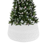 Col de sapin de Noël, jupe de sapin de Noël, housse de support de sapin de Noël, décoration de Noël pour amis, adultes, enfants, fête, maison, intérieur et extérieur