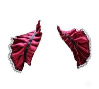 Col haussé d'épaules gothique steampunk pirate manches châle élégant Mardi Gras et accessoire de costume cosplay for femme(Rot)