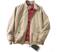 Col montant ample pour homme - Veste de pilote américain - Vêtement d'extérieur triple résistant pour un usage quotidien, décontracté et extérieur - Convient pour le printemps et l'automne - 3XL kaki