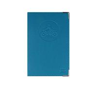 Etui porte papiers moto - Bleu pétrole - Carte permis conduire + carte grise - Fabriqué en France Bleu