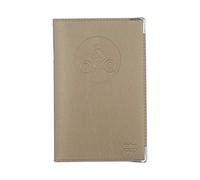 COL Porte Papier Moto Doré Or adapté Nouveau Format permis de Conduire étui Carte Grise Assurance Fabrication Française