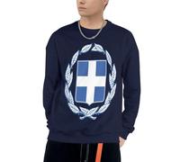 Col Rond Grèce Emblème National Graphique Sweat À Capuche Unisexe Hoodie Hommes Femmes Pull À Capuche Manches Longues Cordon Hauts avec Poches Taille S Au 4XL