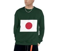 Col Rond Japon Drapeau Graphique Sweatshirt À Capuche Unisexe Hommes Femmes Sweatshirts À Capuche Manches Longues Cordon Hauts Taille S Au 4XL