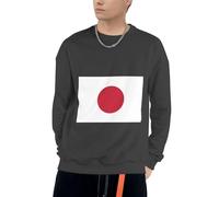 Col Rond Japon Drapeau Graphique Sweatshirt À Capuche Unisexe Hommes Femmes Sweatshirts À Capuche Manches Longues Cordon Hauts Taille S Au 4XL