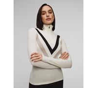 Col Roulé Blanc Avec Fermeture éclair Pour Femmes We Norwegians Voss 1921-75