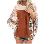 Col Roulé sans Manche Femme Noir Blanche Marin Ensemble Dos Vintage Pailleté Cachemir Tuniques Voile Jean Petrole Ca Patchwork Élastiquée Retro Grossesse Fermeture Dur Ponchos