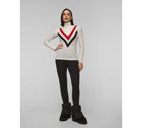 Col Roulé Zippé Blanc Pour Femmes We Norwegians Voss 1921-1