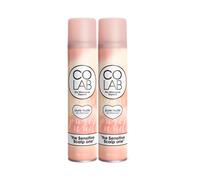 COLAB Lot de 2 shampoings secs, Pure Nude, 200 ml - Shampooing sec légèrement parfumé pour cuir chevelu sensible