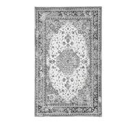 COLABA - Tapis d'Entrée 50x80cm avec Motifs Noir