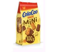 ColaCao Mini Biscuits Enrobés de Chocolat, Format Mini pour Enfants, Idéal Goûter et Fêtes, Pack de 3 Sachets, 100g
