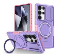 Colala Coque pour Samsung Galaxy S25 Ultra Housse avec Protection de l'Appareil Photo, Support Magnétique, PC Hybride Premium + TPU Antidérapant, Résistante aux Chocs et aux Rayures,Violet
