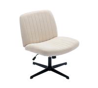 COLAMY 7261+7261W Chaise de Bureau, Tissu, Beige, Taille Unique
