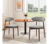 COLAMY Chaise - Chaises en bois massif - Lot de 2, robustes et élégantes, idéales pour salle à manger et cuisine,vert