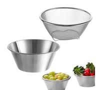 Colander Panier à égouttement rapide de 700 ml et bol de rangement | Panier à linge à légumes avec fonction passoire | Pour préparation de salade, linge de riz, camping, excursions, pâtisserie, sept