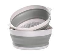 Colander pliable, double couche, 31 x 26,5 x 12,5 cm Mixing Device with Secure Grip, Kitchen Strainer with Quick Setup, Household Product for Parents Daily Cooking Dorm, Home Accessories for BBQ