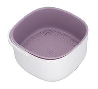 Colander Set, Kitchen Strainer Fruit and Vegetable Washing Machine Fruit and Vegetable Purifier with Double Layer Drainage for Cleaning Washing Mixing