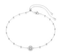 Swarovski Collier Pendentif Una Angelic – métal rhodié, taille ronde, motifs double face, blanc