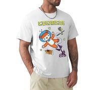 Colargol Bear in Space T-Shirt Sweat Shirt Custom t Shirts Design Your own Plain t Shirts Men White S