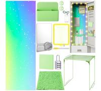 Colarr Lot de 20 accessoires de casier avec étagère, porte-stylos à miroir magnétique, petit tableau blanc, décorations essentielles pour la rentrée scolaire, organiseur pour le travail (mixte)