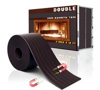 Colarr Ruban magnétique double face de 7,6 cm x 3 m pour cheminée - 60 mm - Rouleau de ruban adhésif très résistant pour écran de cheminée, cheminée, bricolage, loisirs créatifs, rangement d'outils