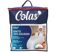 Colas Normand - Couette Eco-Responsable - Chaude - 200x200cm - Enveloppe et Garnissage Issu de Bouteilles recyclées - Doux Soyeux et Confortable - Finition soignée - Lavable - Fabrication française