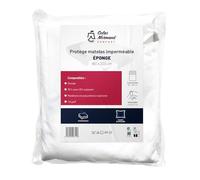 Colas Normand - Protège-Matelas 160x200 cm - Imperméable & Respirant - Éponge 75% Coton - Oeko-Tex - Lavable à 60°C - Fabriqué en Europe