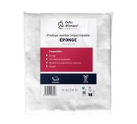 Colas Normand - Protège-Oreiller 65x65 cm - Imperméable & Respirant - Éponge 75% Coton - Fermeture Éclair - Oeko-Tex - Lavable à 60°C - Fabriqué en Europe